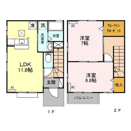 グランドゥール （高崎市東貝沢町）の物件間取画像